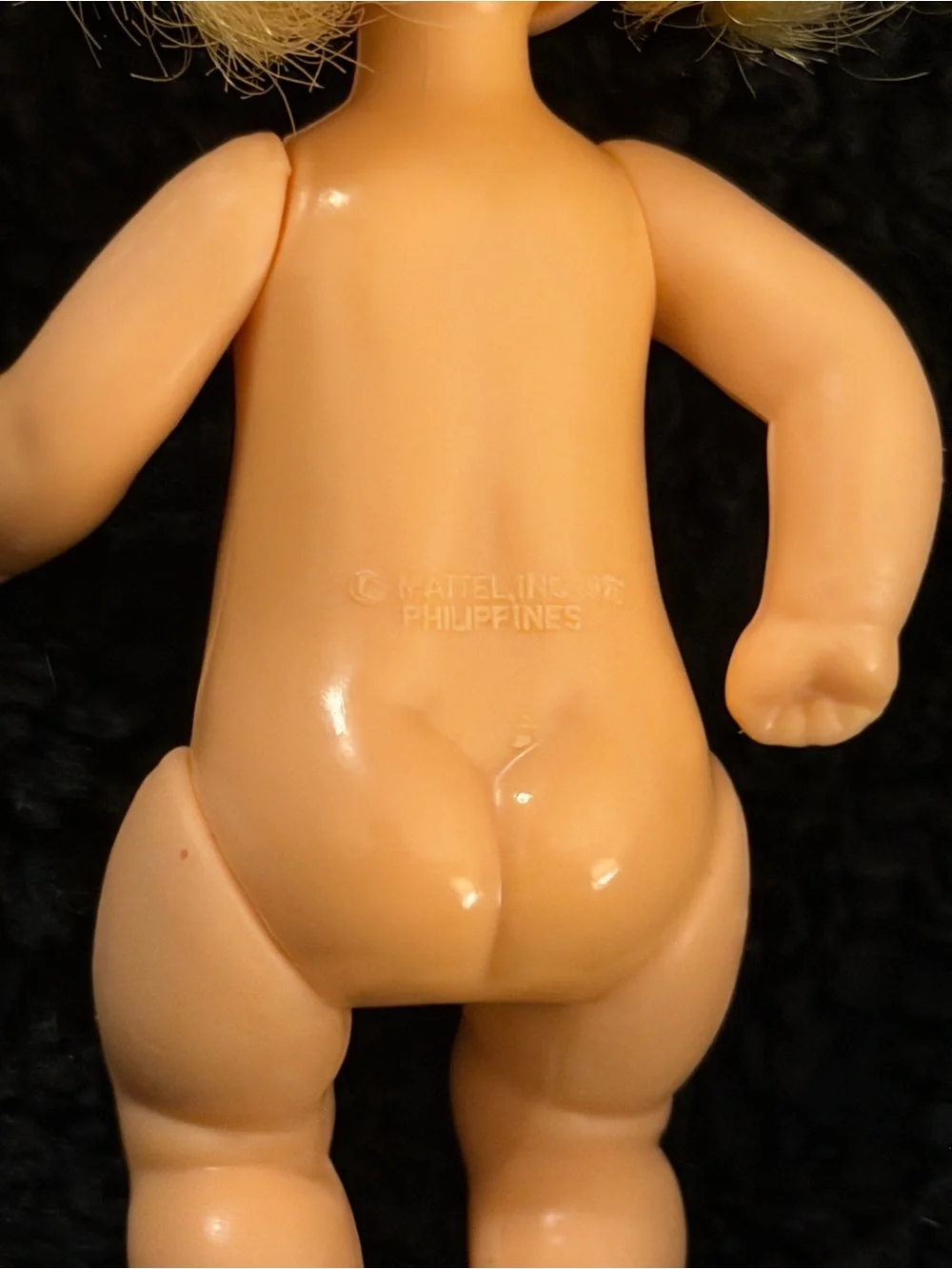 Vintage 1976 Mattel Blonde Baby girl Barbie Doll - made in Philippines